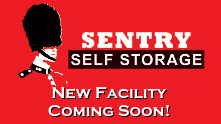 Entrance to Sentry Self Storage in Lake Worth, FL.